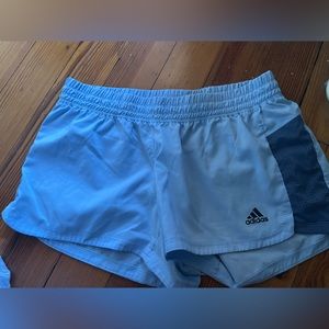 blue adidas shorts